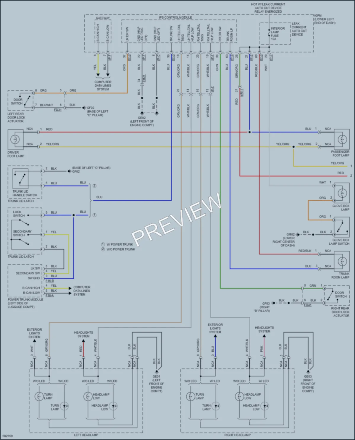 2020 Kia Cadenza Interior Lights wiring diagram preview