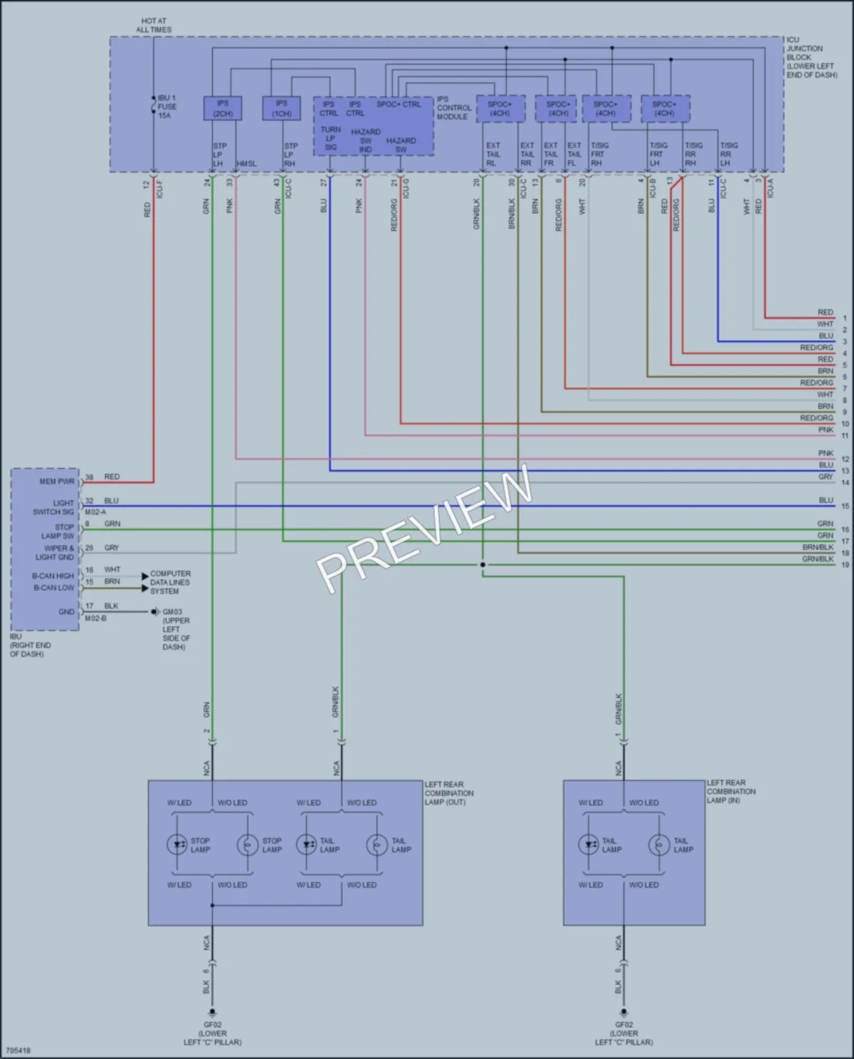 2020 Kia Forte Exterior Lights wiring diagram preview