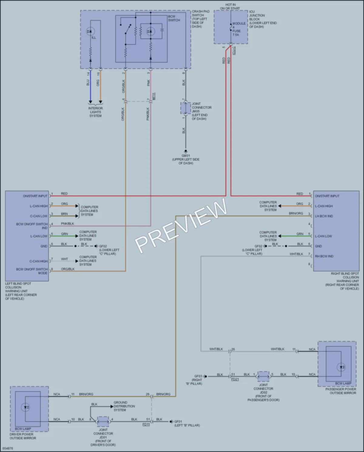 2020 Kia Forte Navigation wiring diagram preview