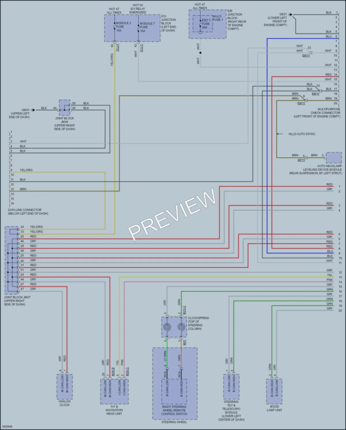 2020 Kia K900 Computer Data Lines wiring diagram preview