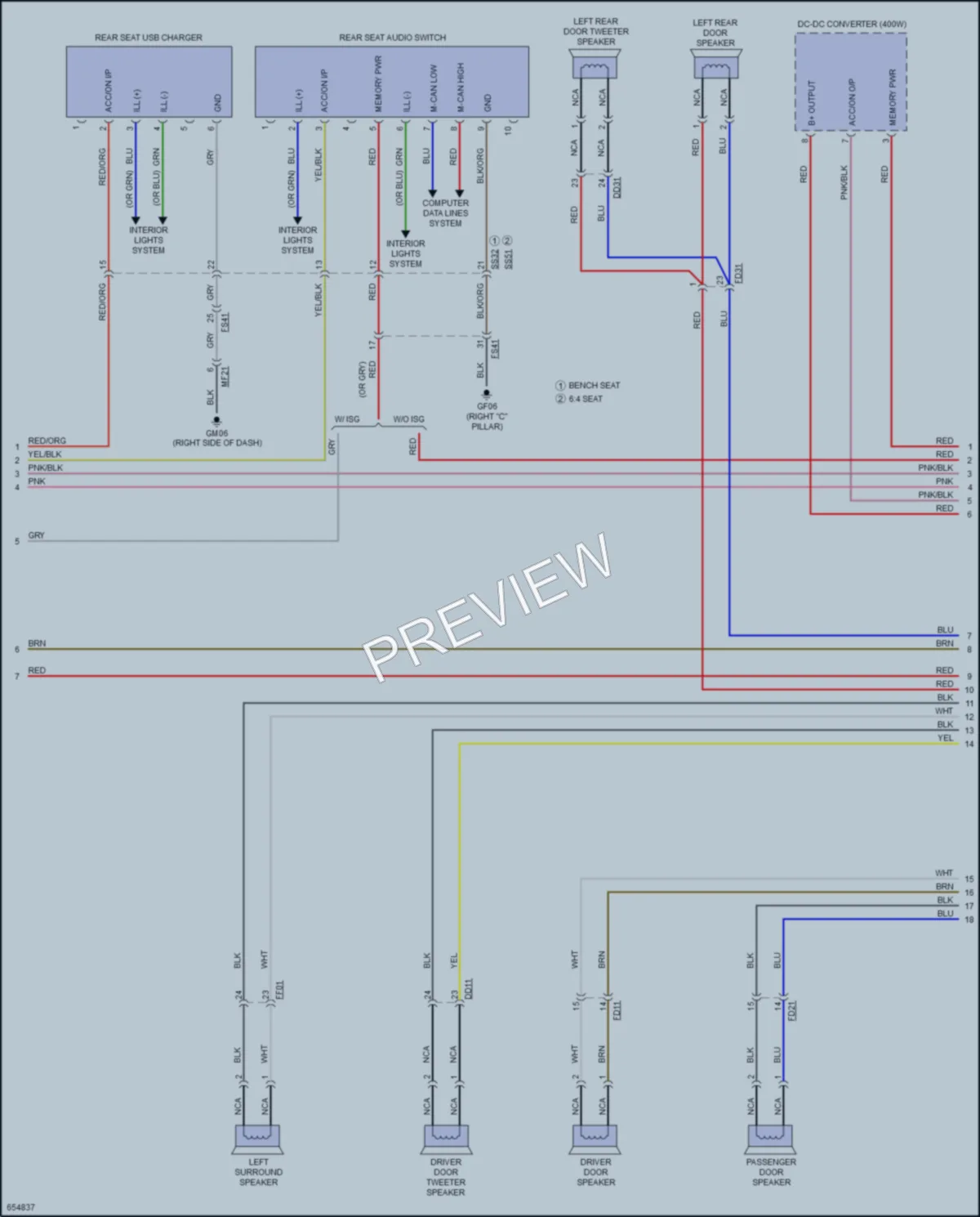 2020 Kia K900 Navigation wiring diagram preview