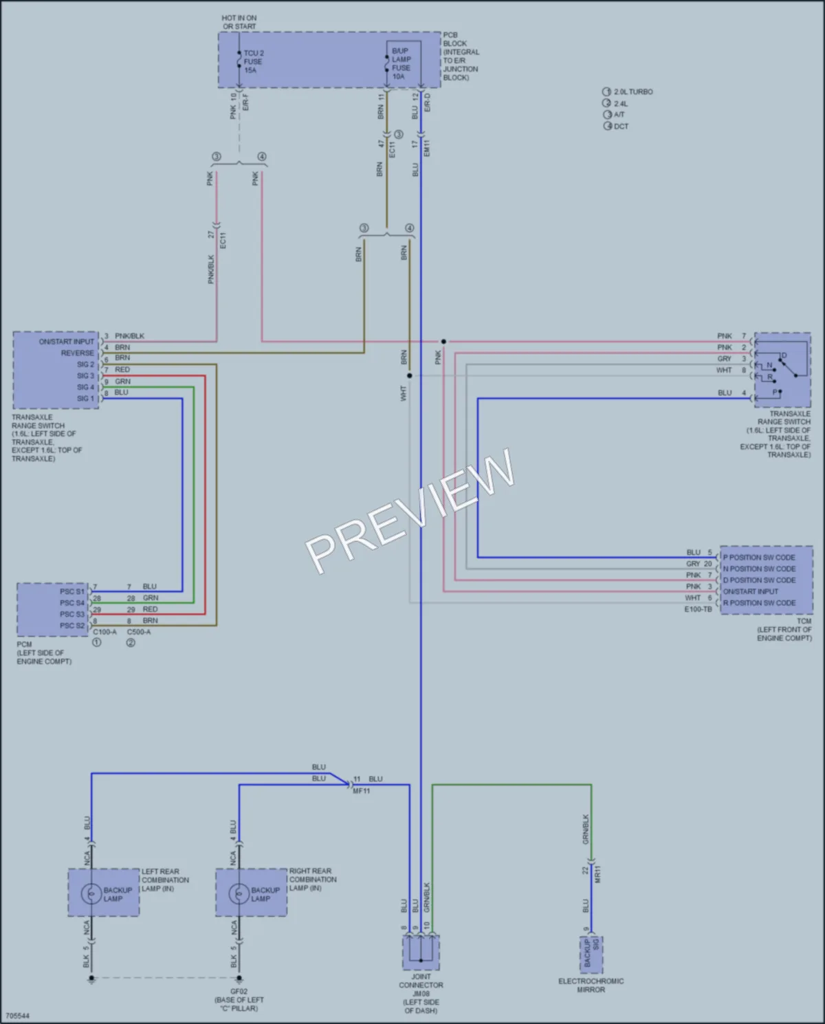 2020 Kia OptimaHybrid Exterior Lights wiring diagram preview