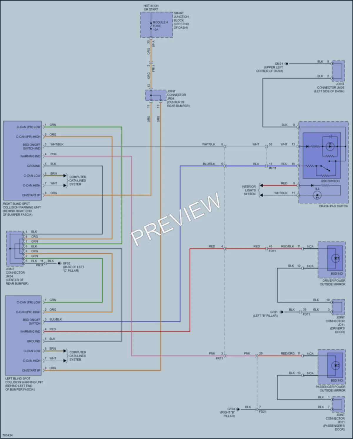 2020 Kia OptimaHybrid Navigation wiring diagram preview