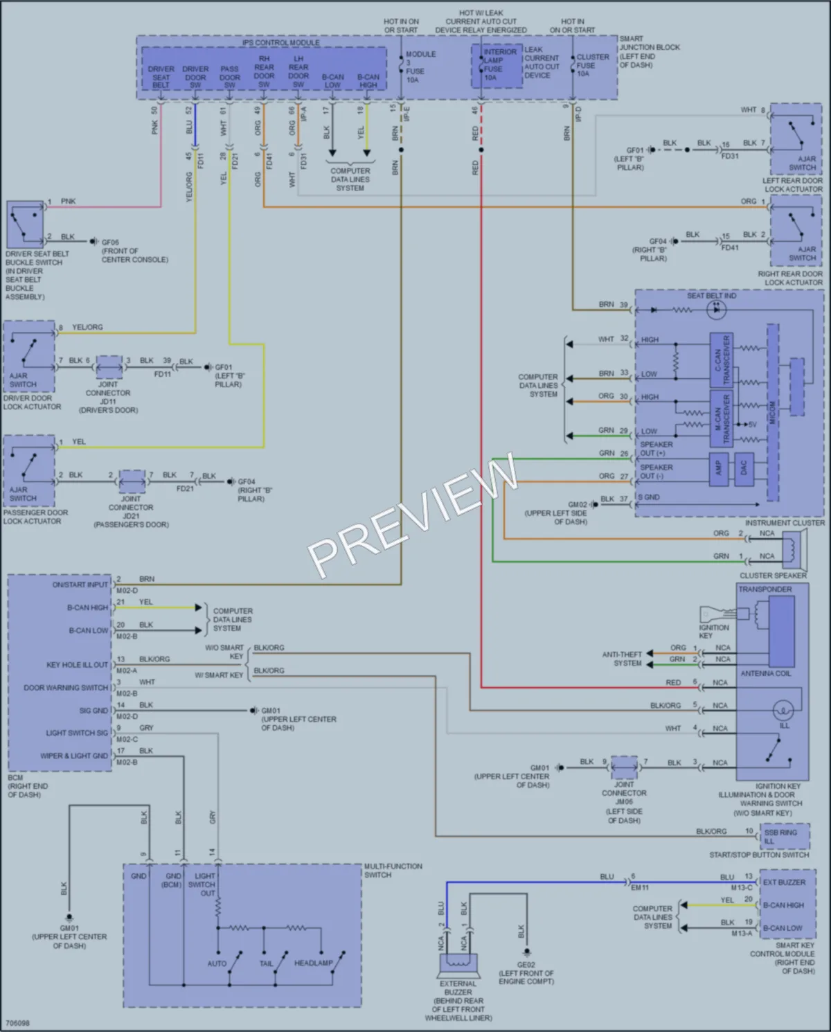 2020 Kia OptimaPlugIn Warning Systems wiring diagram preview