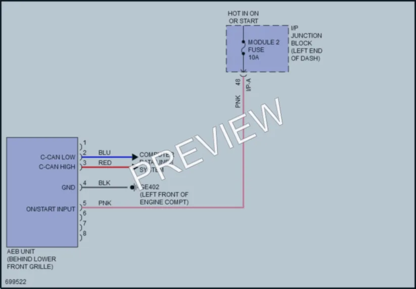 2020 Kia Rio Anti Lock Brakes wiring diagram preview