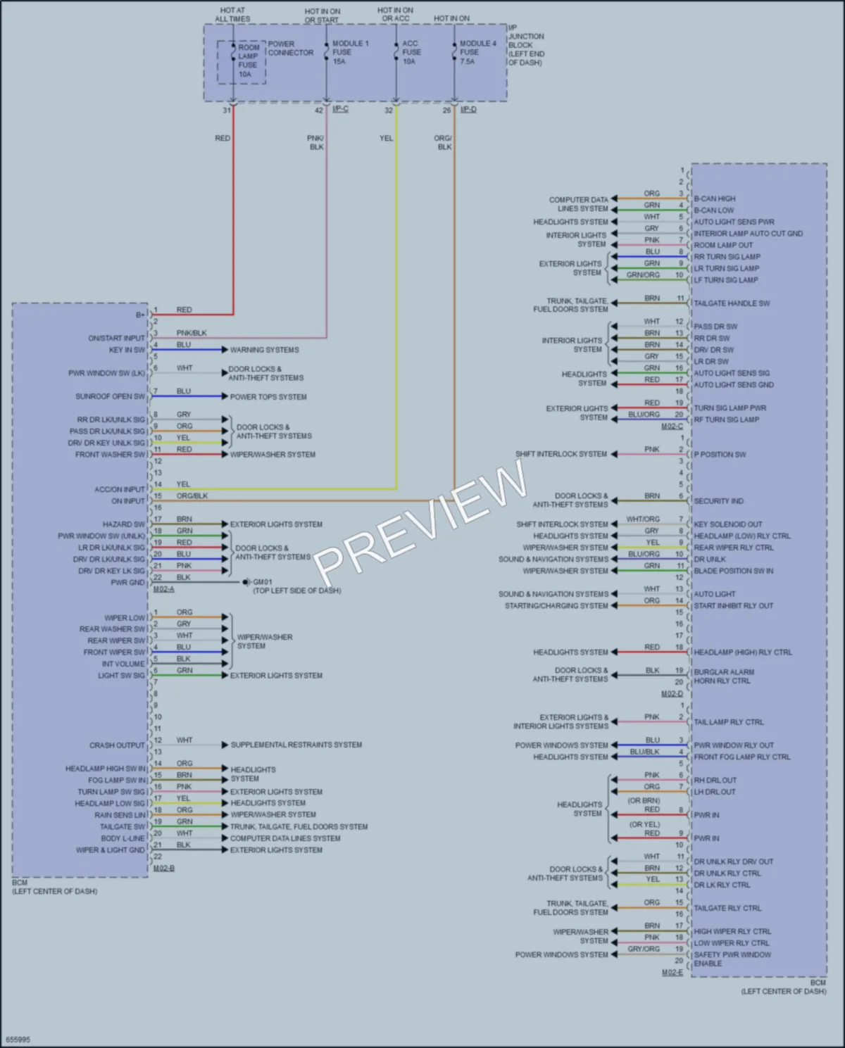 2020 Kia Rio Body Control Modules wiring diagram preview