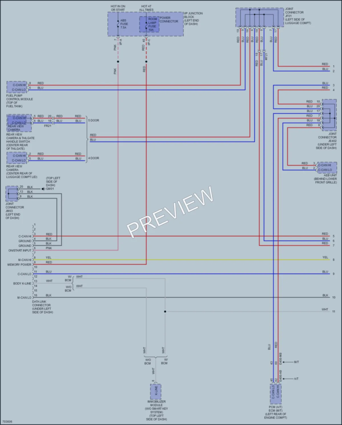 2020 Kia Rio Computer Data Lines wiring diagram preview