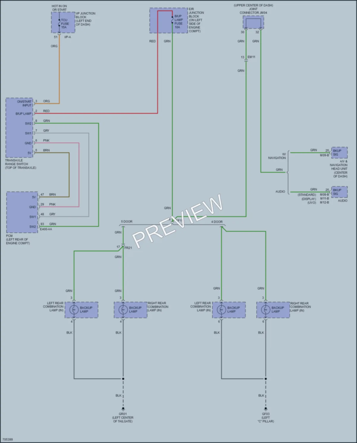 2020 Kia Rio Exterior Lights wiring diagram preview