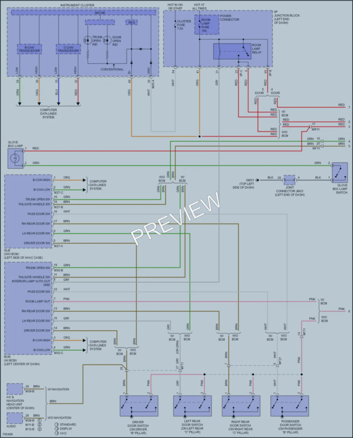 2020 Kia Rio Interior Lights wiring diagram preview