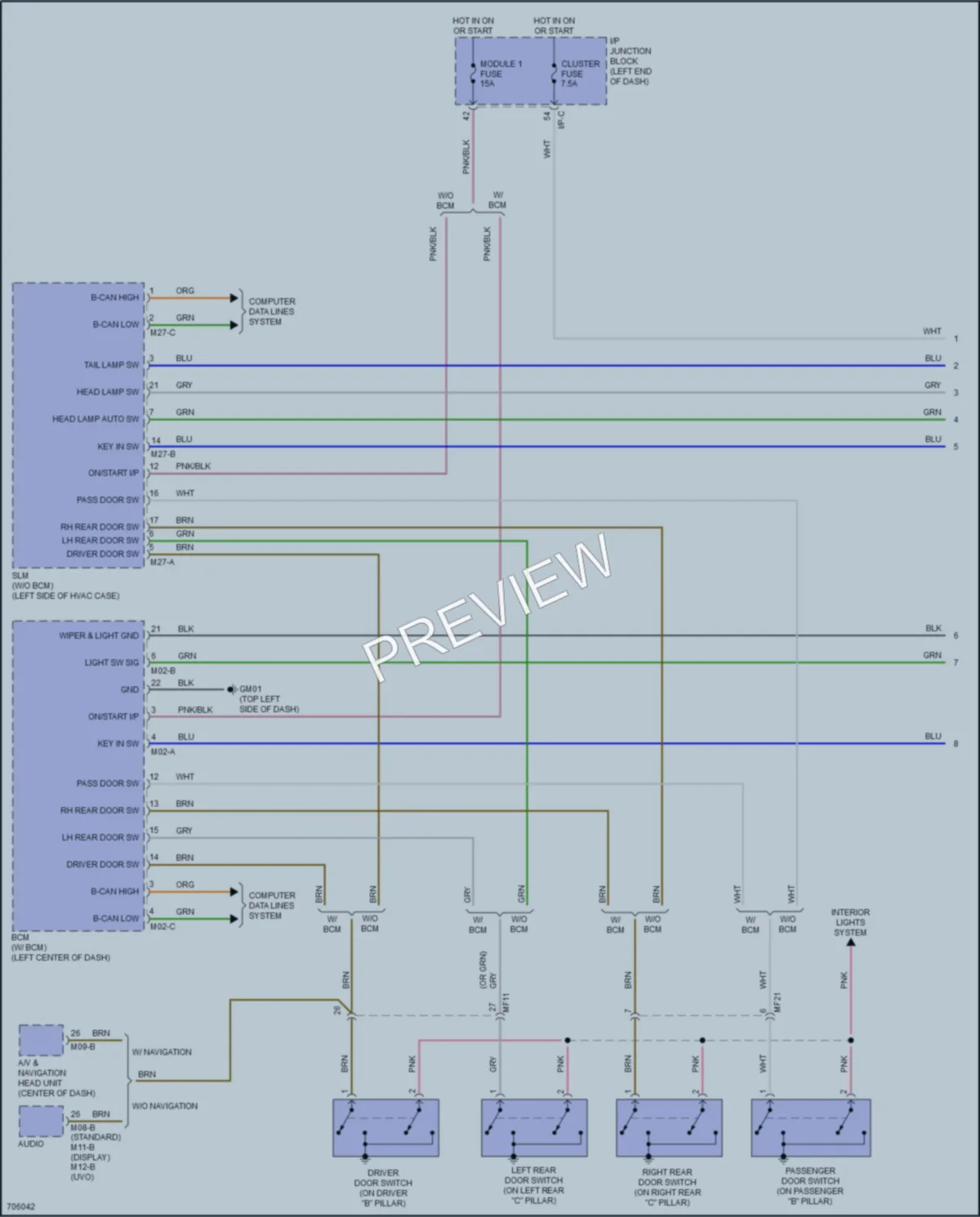 2020 Kia Rio Warning Systems wiring diagram preview