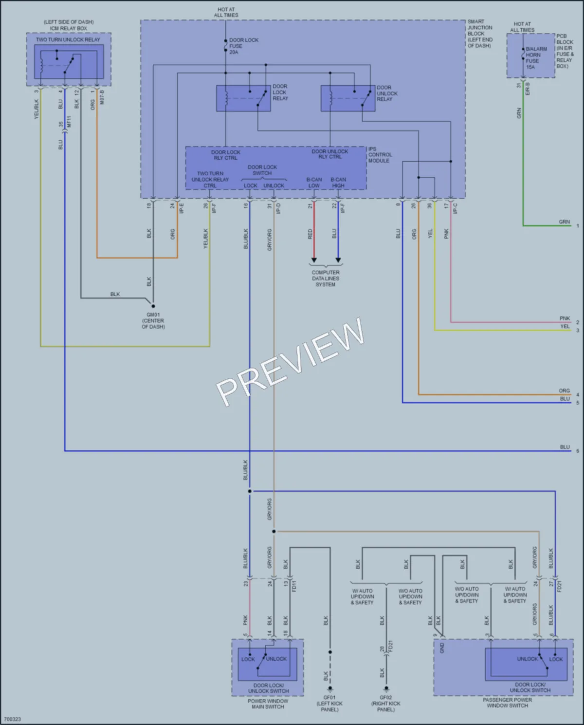 2020 Kia Sportage Anti Theft wiring diagram preview