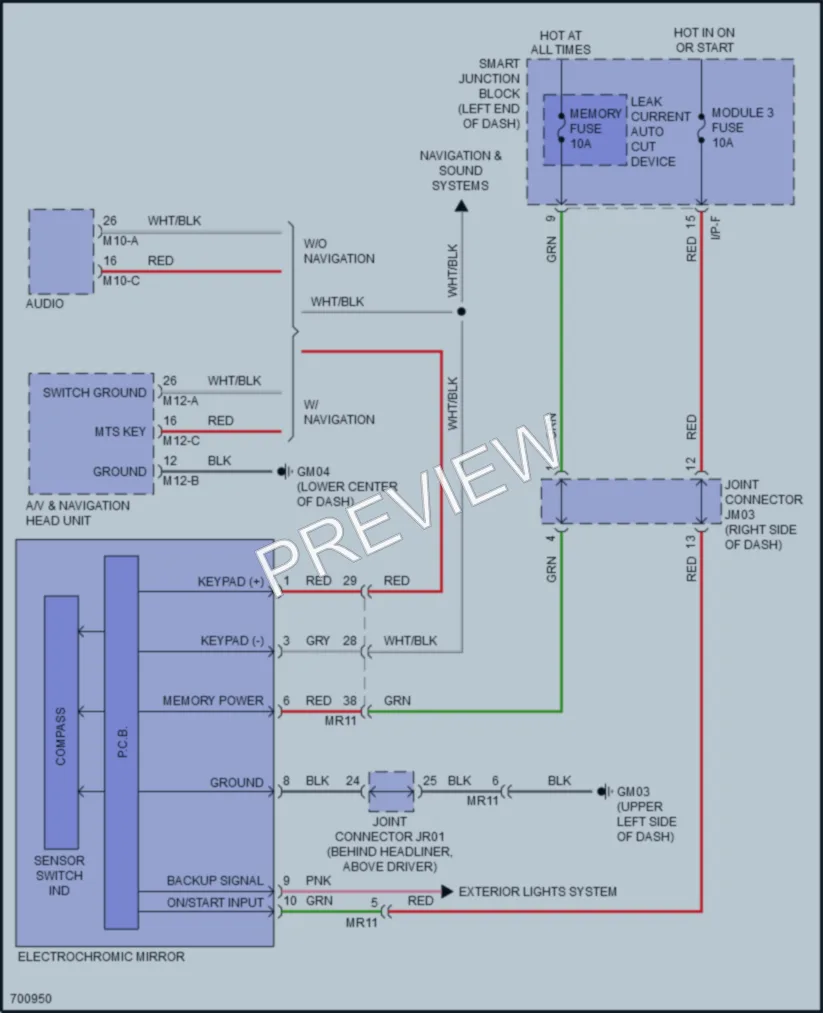 2020 Kia Sportage Power Mirrors wiring diagram preview