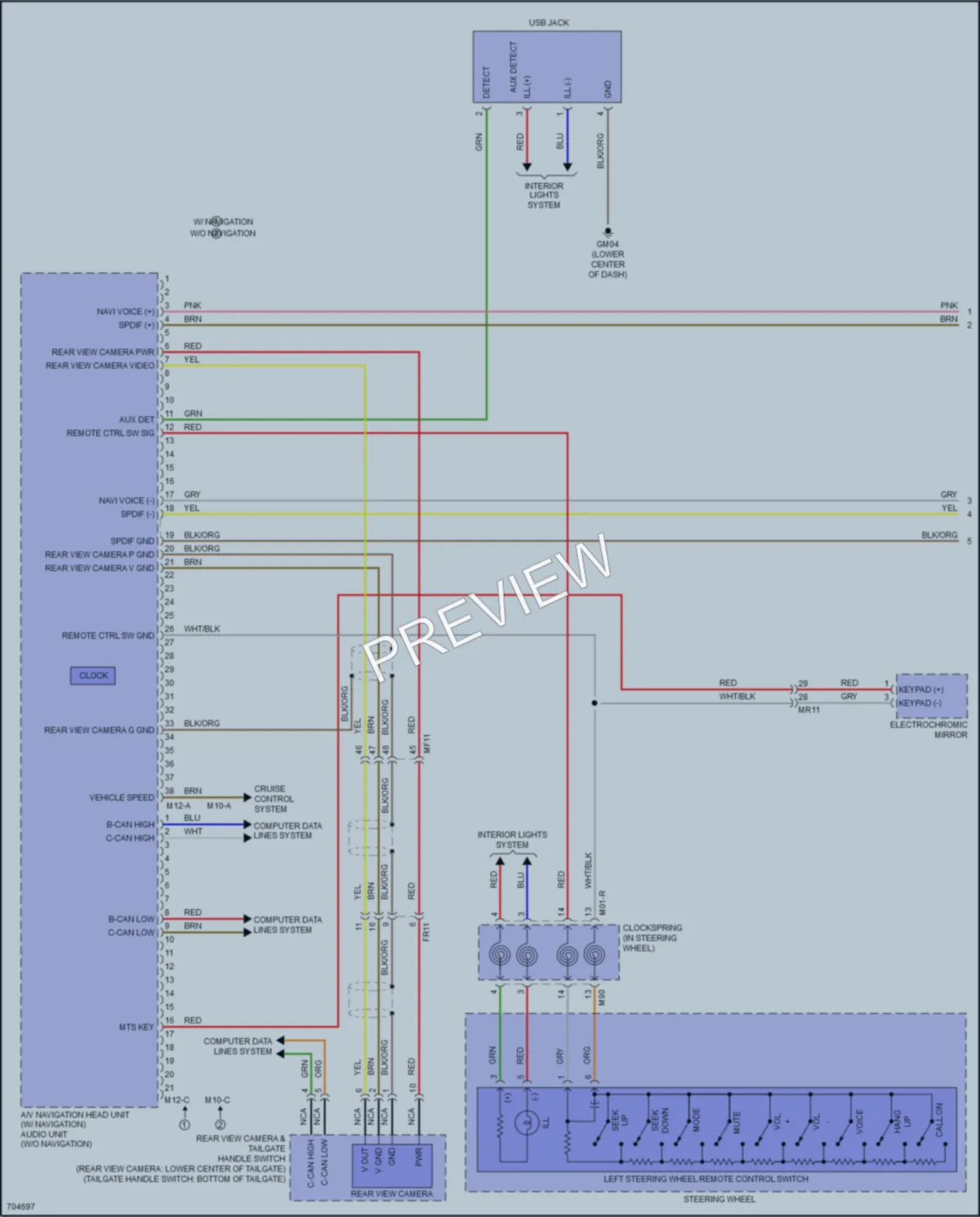 2020 Kia Sportage Radio wiring diagram preview