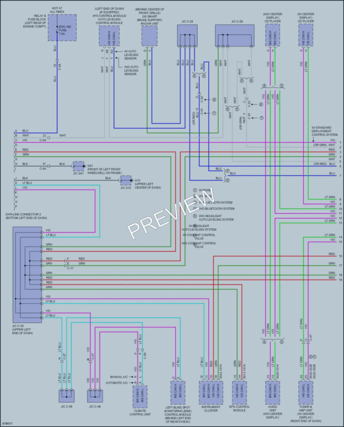 2020 Mazda CX3 Computer Data Lines wiring diagram preview