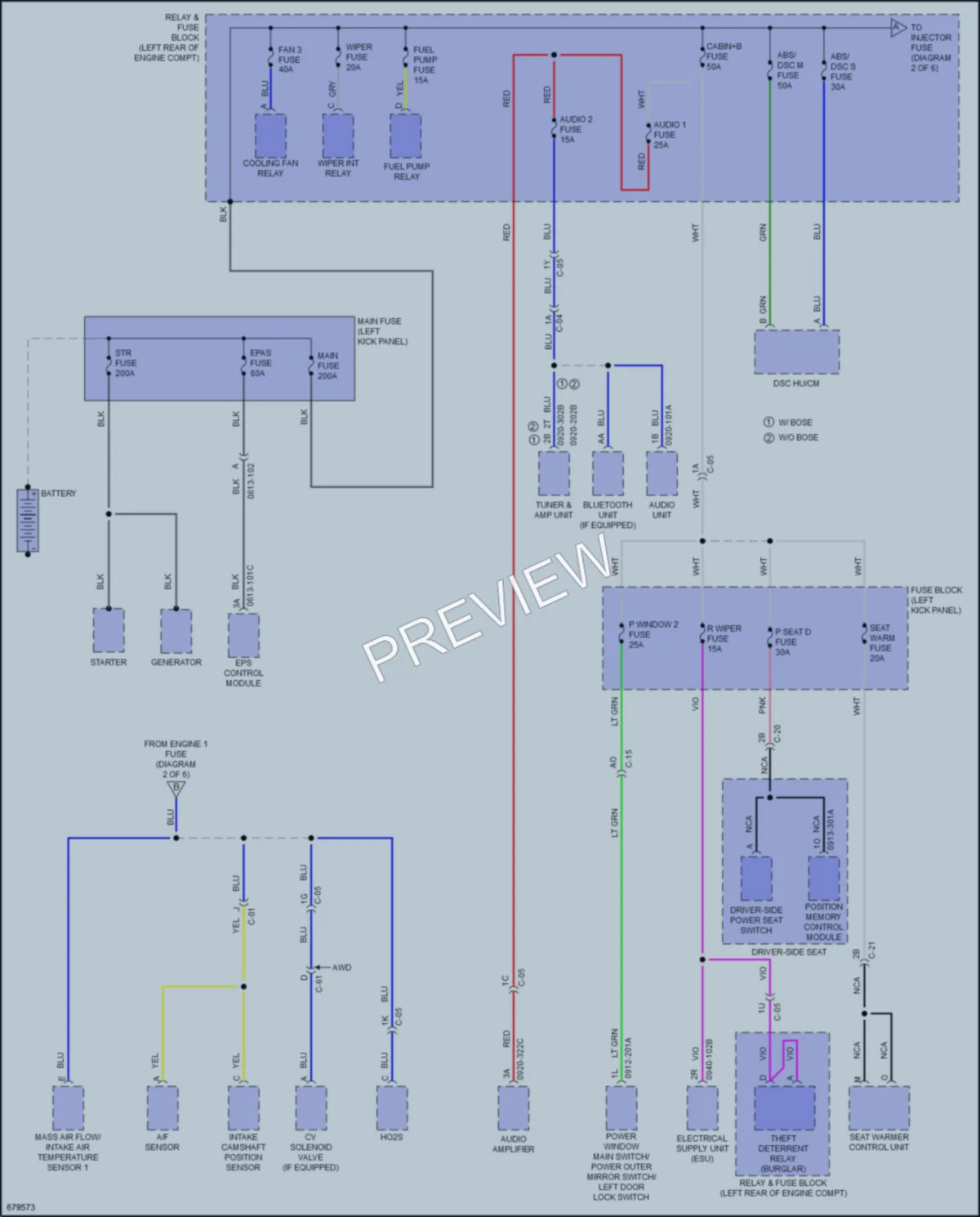 2020 Mazda CX3 Power Distribution wiring diagram preview