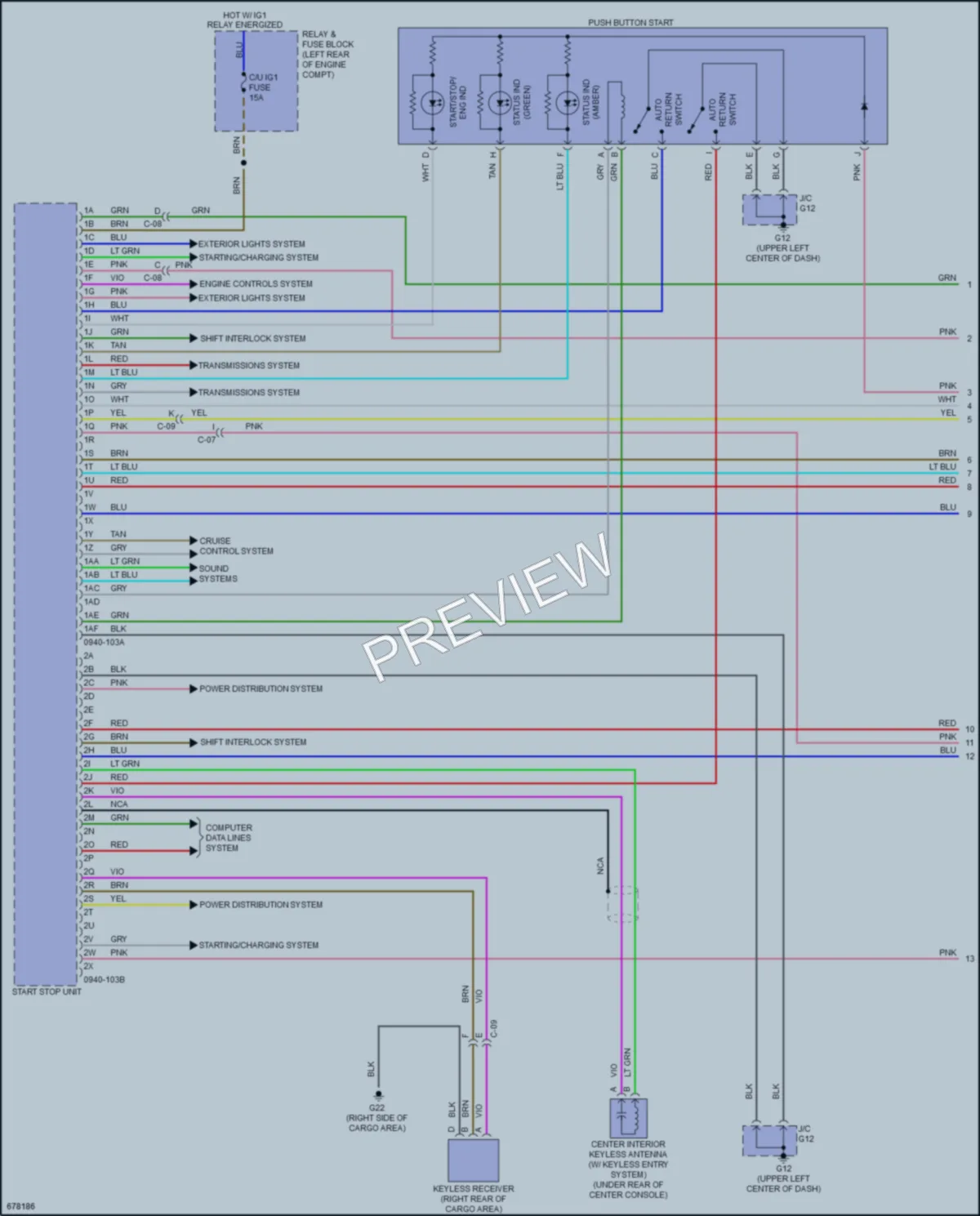 2020 Mazda CX3 Power Door Locks wiring diagram preview