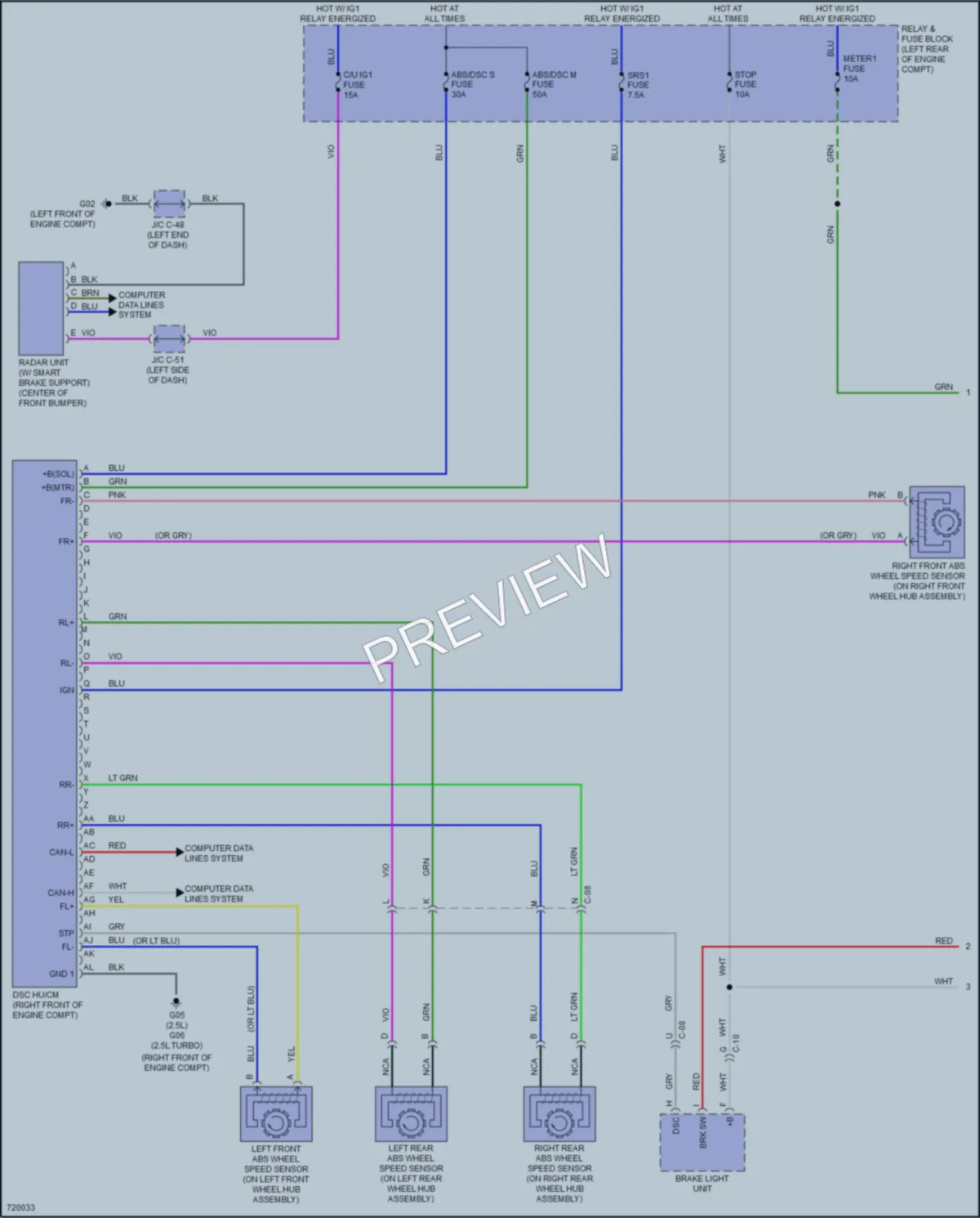 2020 Mazda CX5 Anti Lock Brakes wiring diagram preview