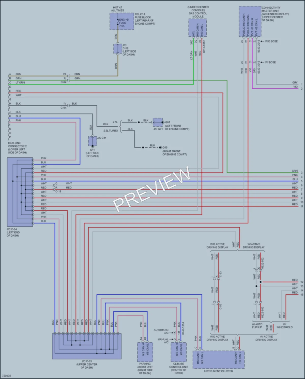 2020 Mazda CX5 Computer Data Lines wiring diagram preview