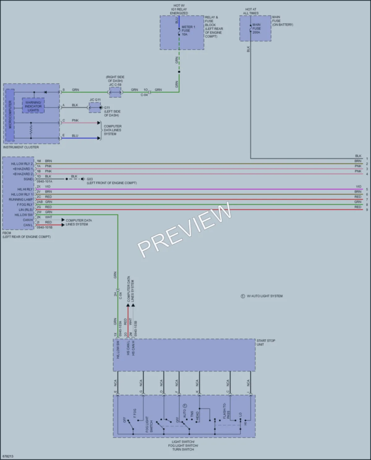 2020 Mazda CX5 Headlights wiring diagram preview