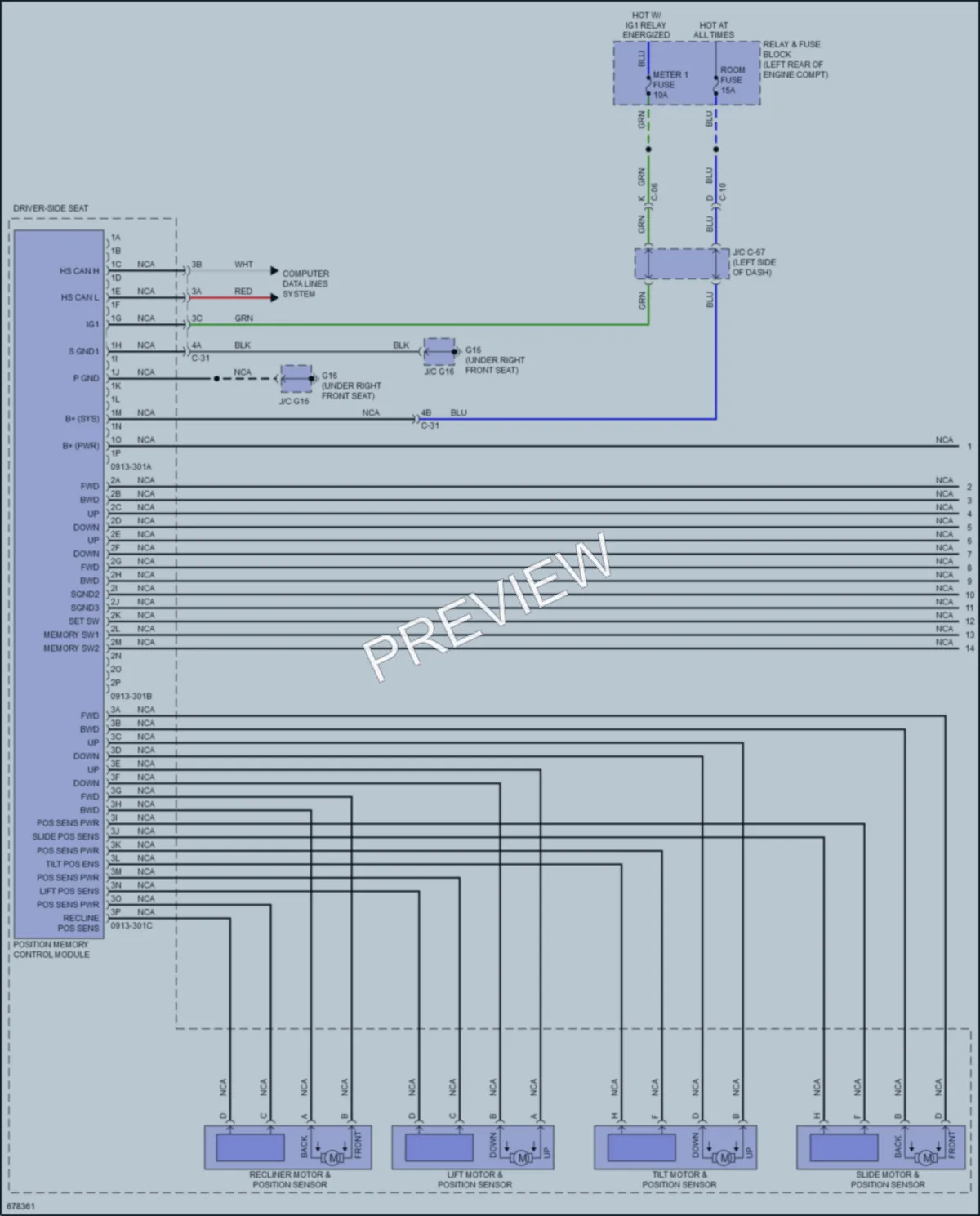 2020 Mazda CX5 Memory Systems wiring diagram preview