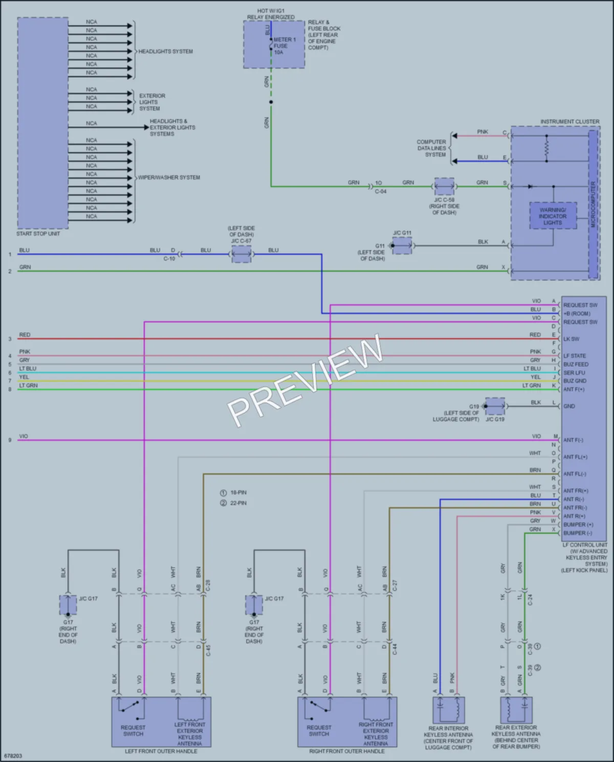 2020 Mazda CX5 Power Door Locks wiring diagram preview