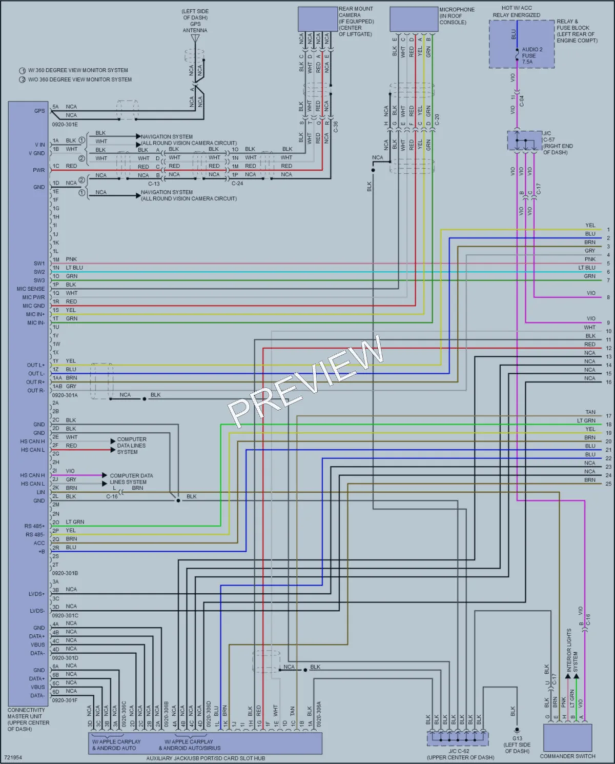 2020 Mazda CX5 Radio wiring diagram preview