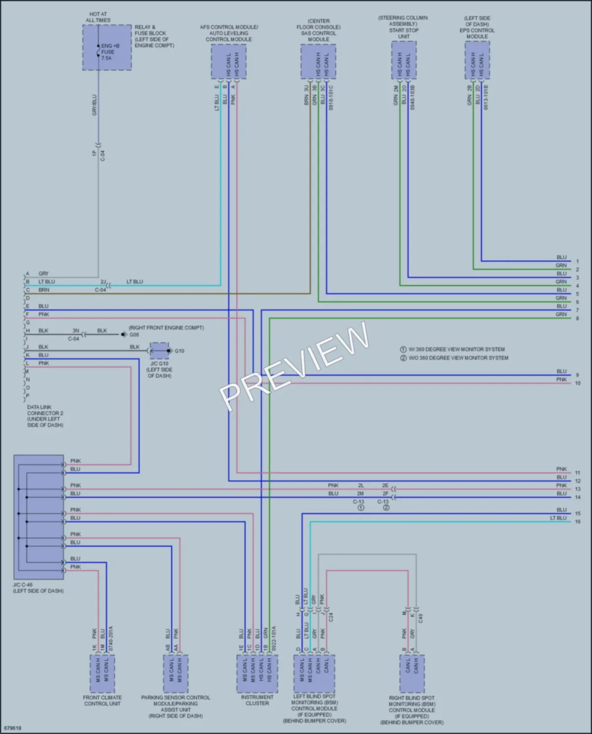 2020 Mazda CX9 Computer Data Lines wiring diagram preview