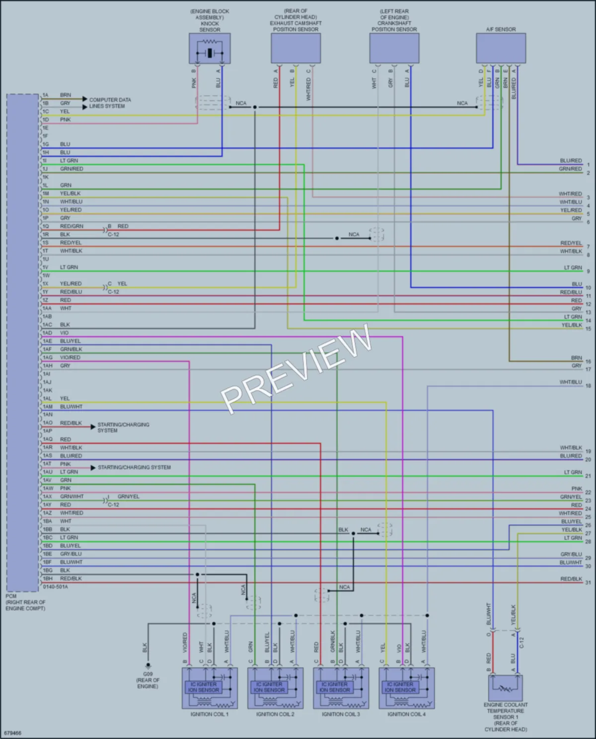 2020 Mazda CX9 Engine Performance wiring diagram preview