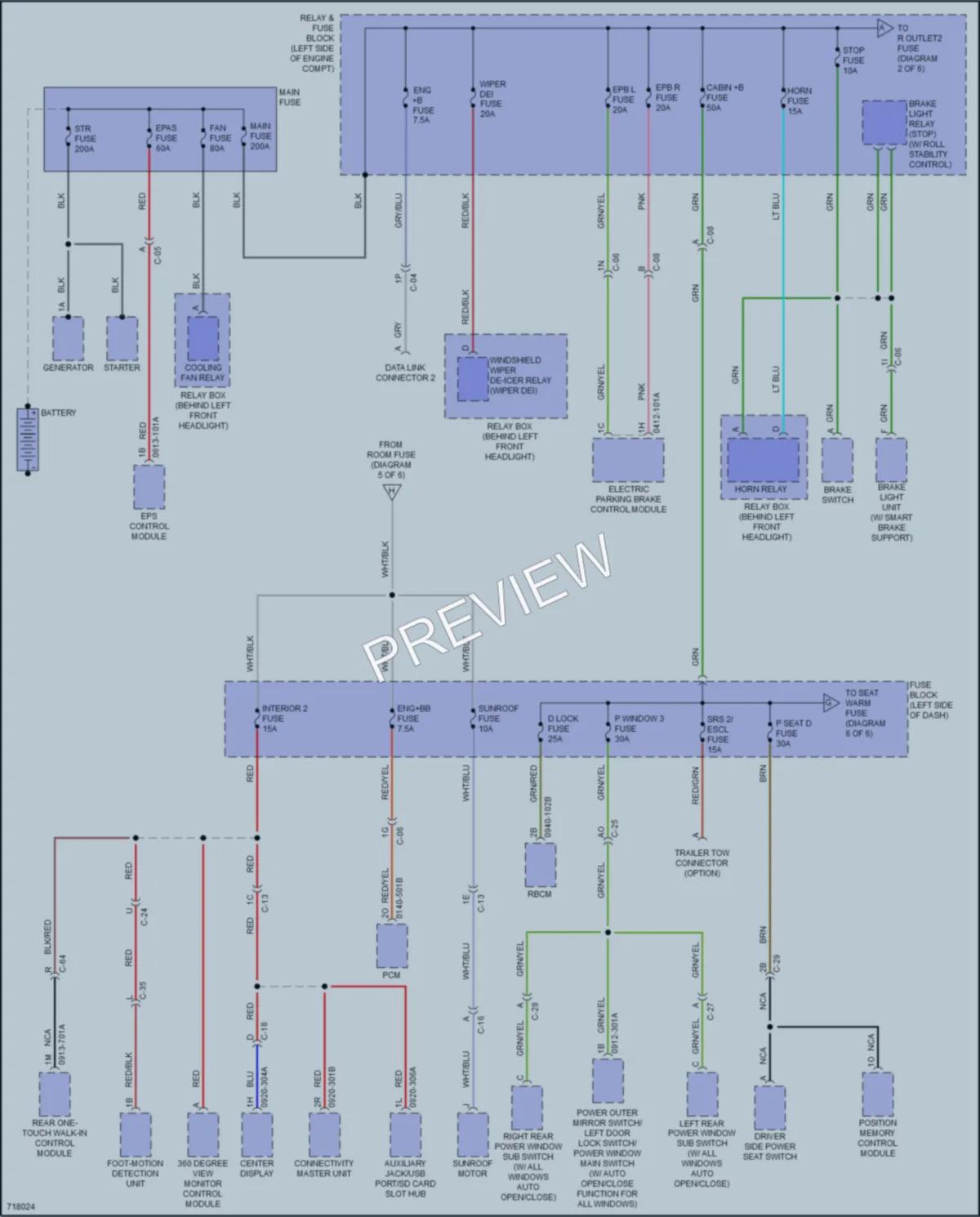2020 Mazda CX9 Power Distribution wiring diagram preview
