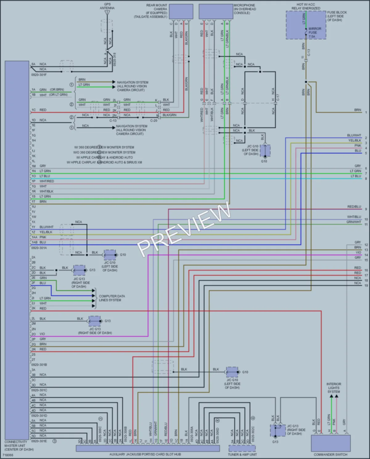 2020 Mazda CX9 Radio wiring diagram preview