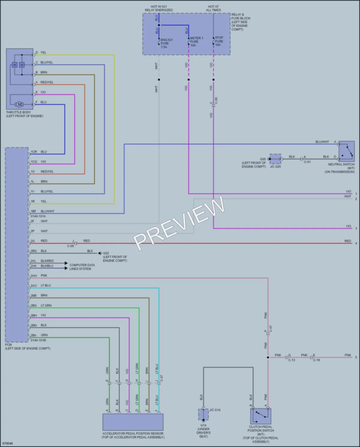 2020 Mazda MX5MiataRF Cruise Control wiring diagram preview