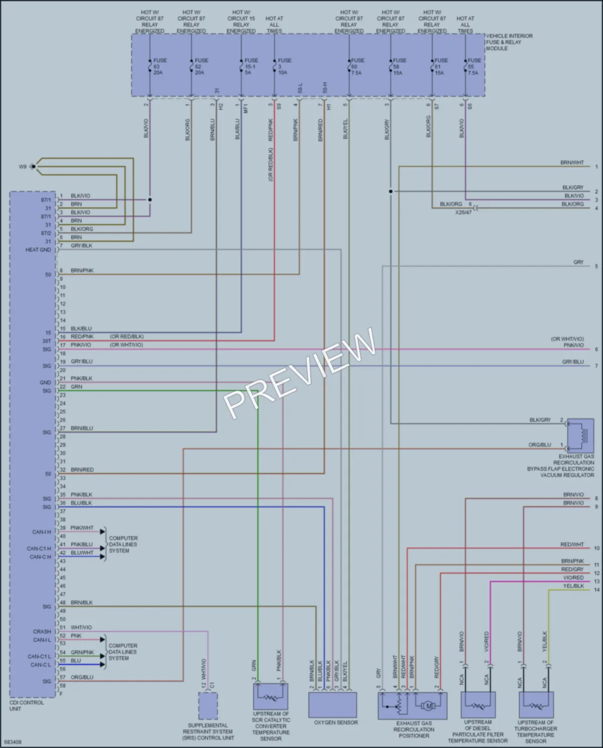 2020 MercedesBenz 3500XDSprinter Engine Performance wiring diagram preview