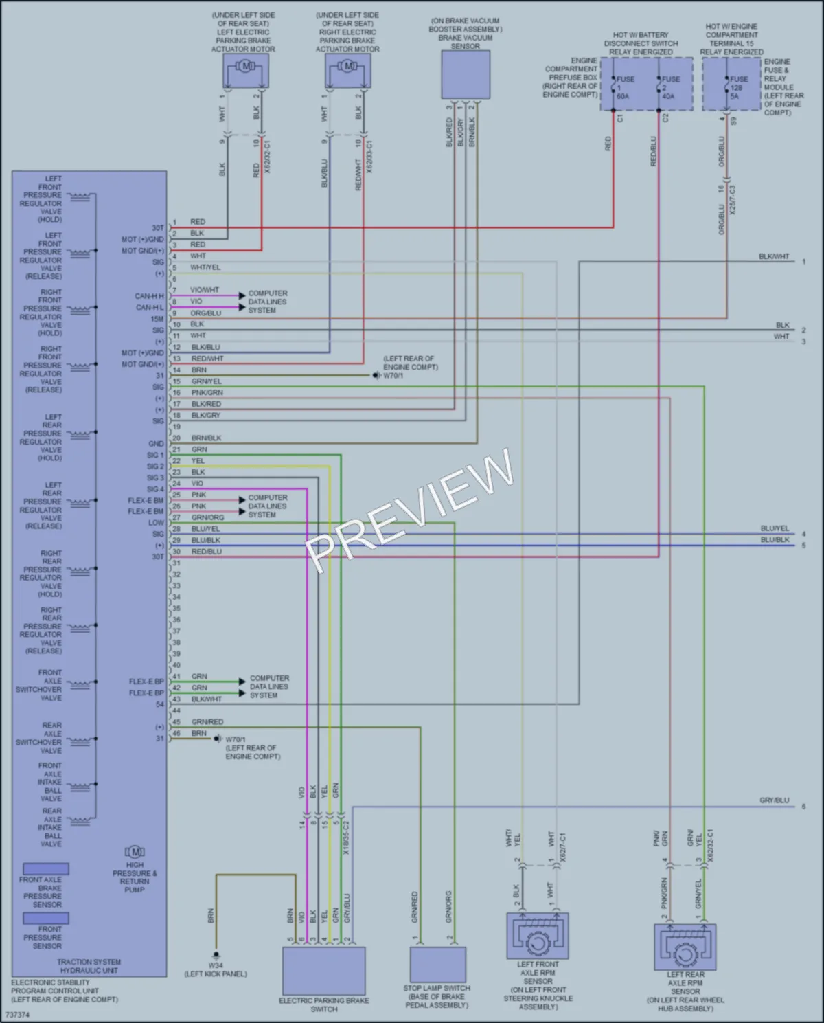 2020 MercedesBenz C300 Anti Lock Brakes wiring diagram preview