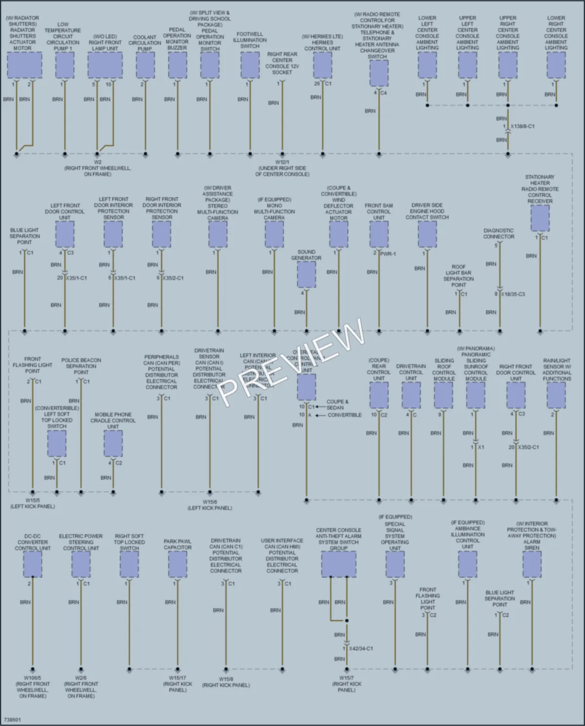 2020 MercedesBenz C300 Ground Distribution wiring diagram preview