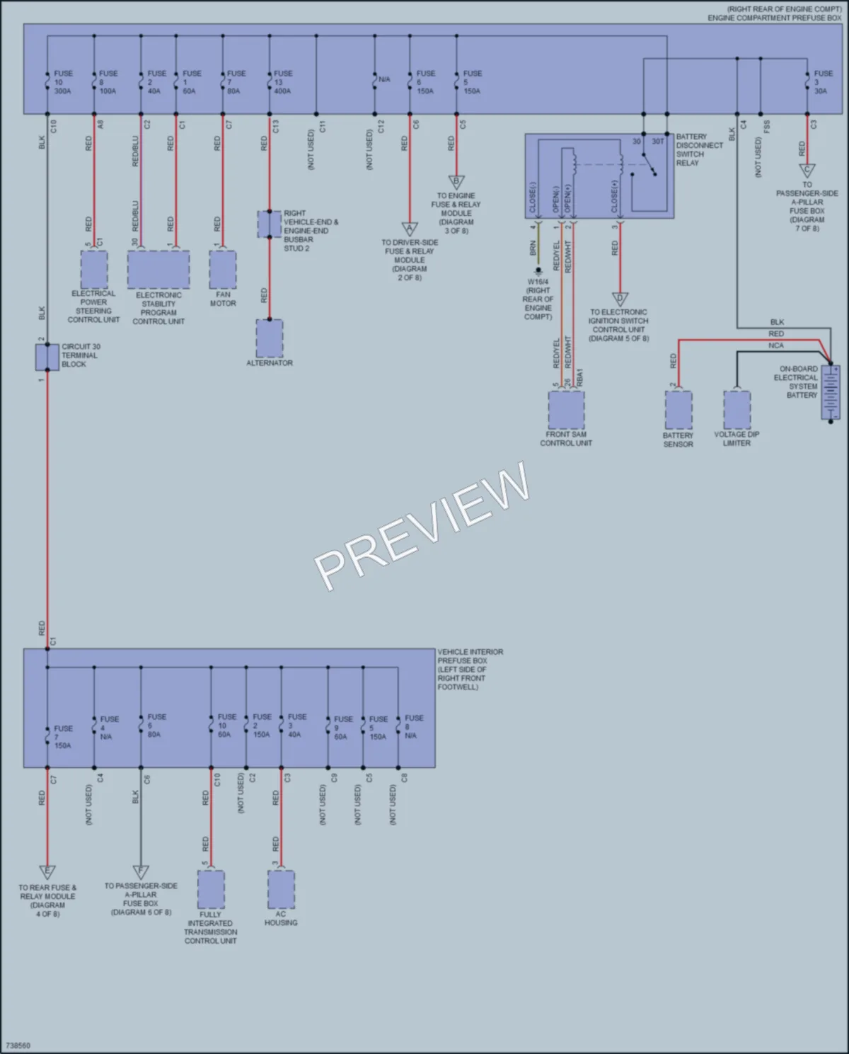 2020 MercedesBenz C300 Power Distribution wiring diagram preview