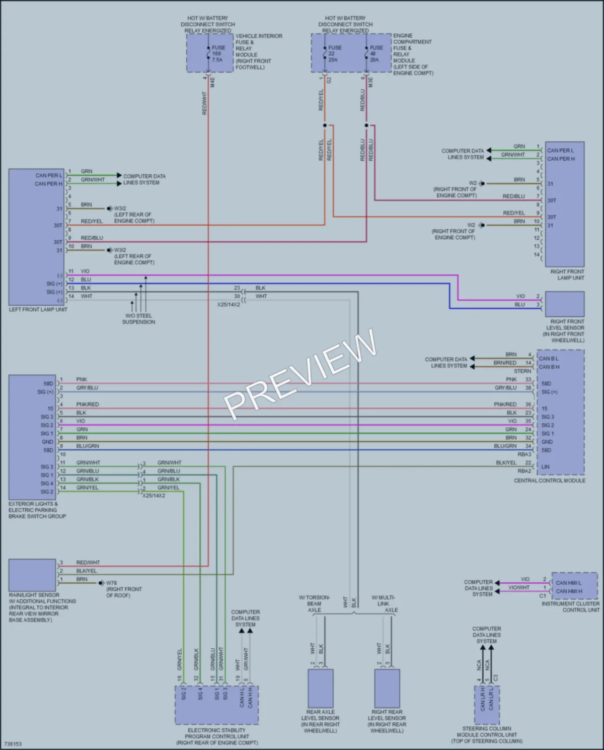 2020 MercedesBenz CLA250 Headlights wiring diagram preview