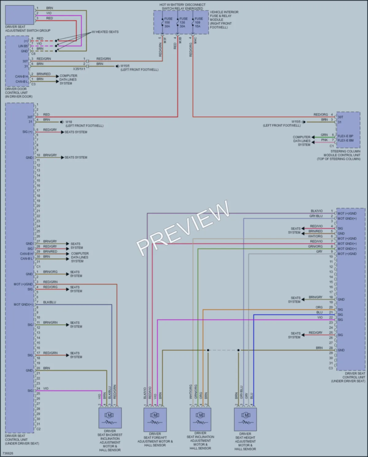2020 MercedesBenz CLA250 Memory Systems wiring diagram preview