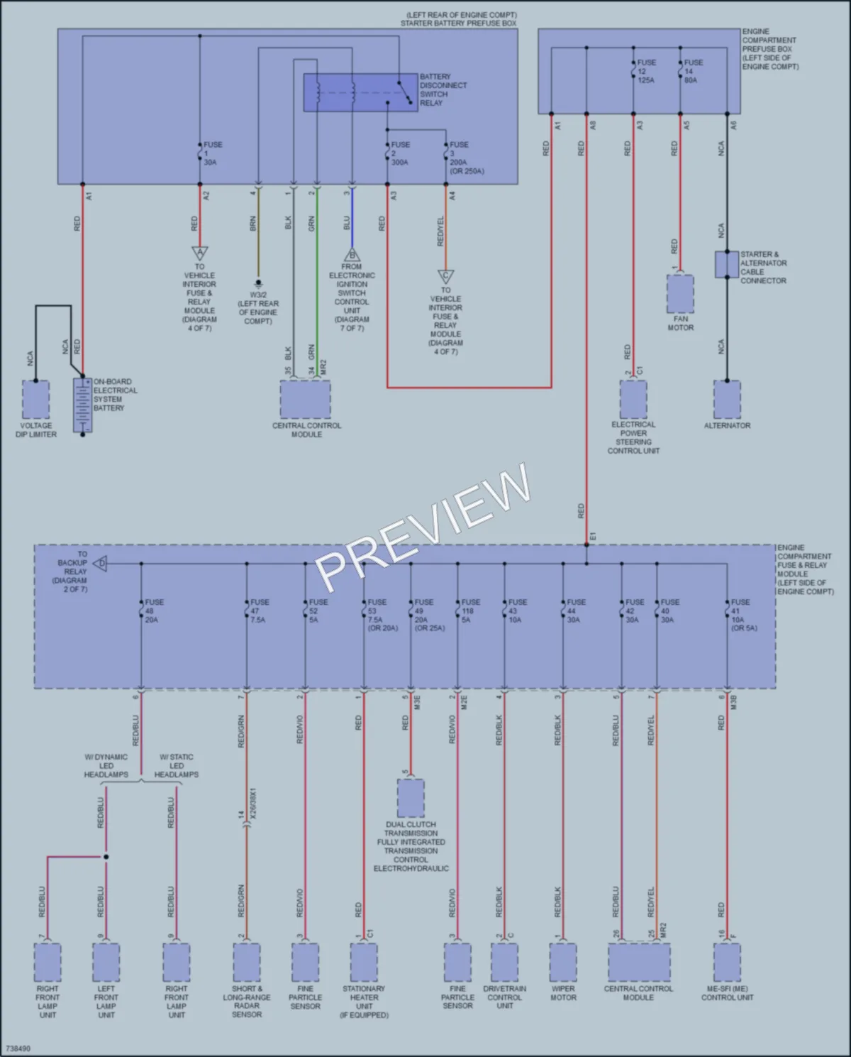 2020 MercedesBenz CLA250 Power Distribution wiring diagram preview