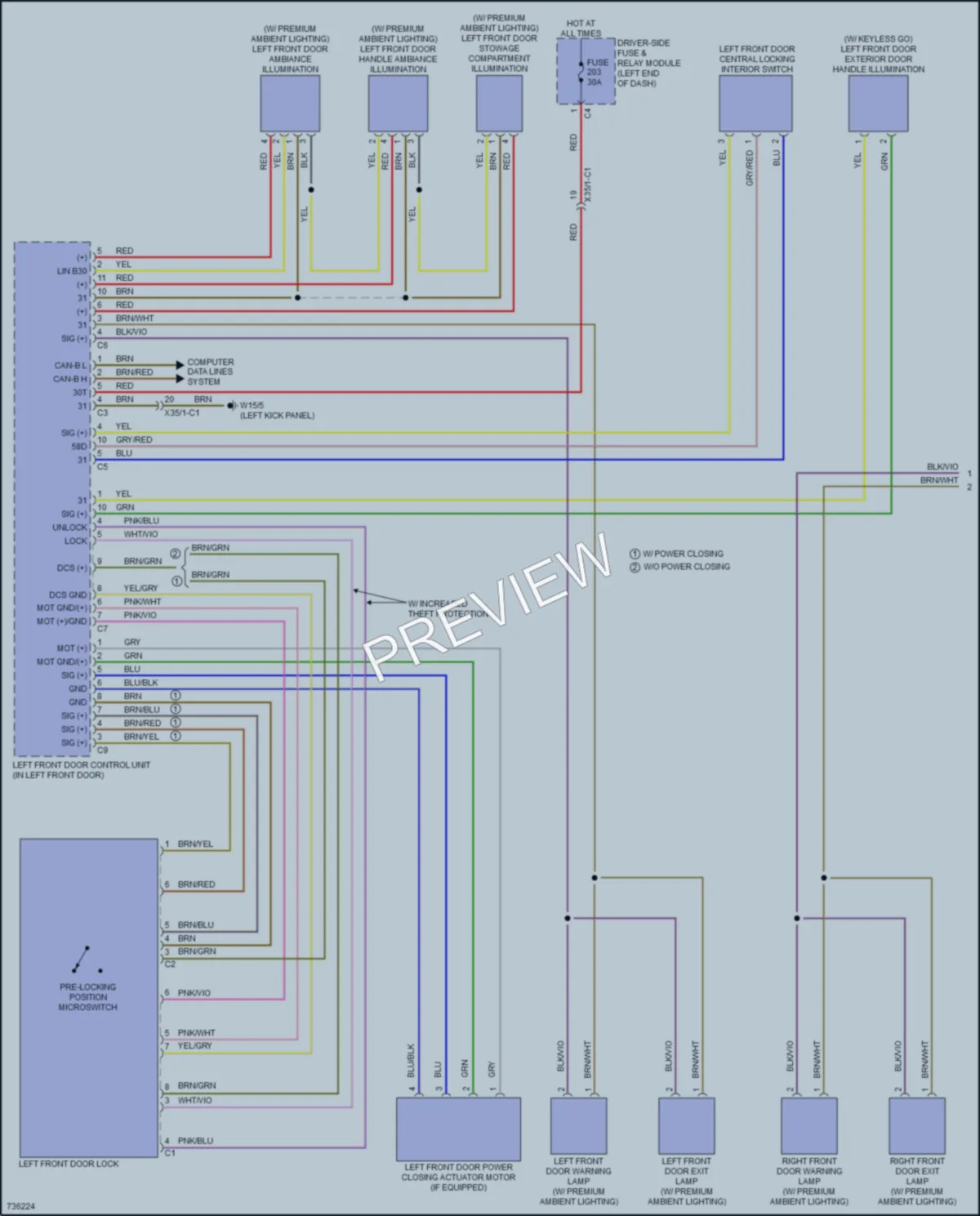 2020 MercedesBenz CLS450 Anti Theft wiring diagram preview