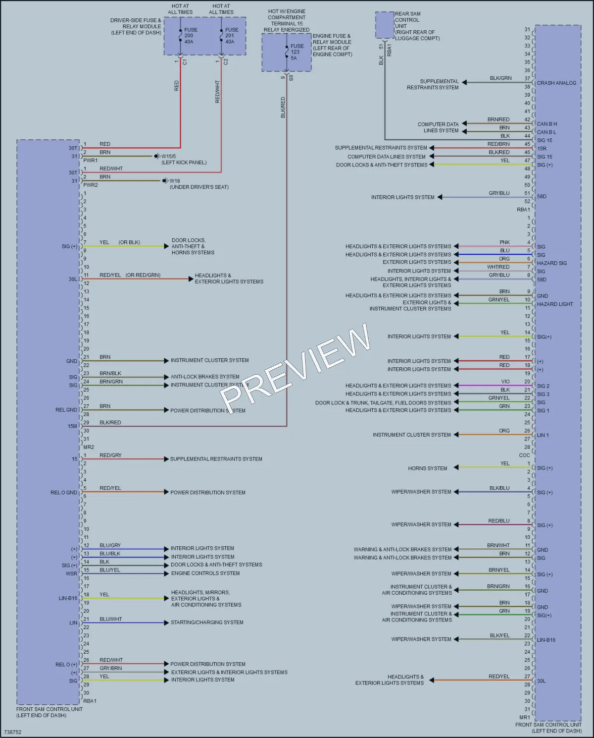 2020 MercedesBenz CLS450 Body Control Modules wiring diagram preview