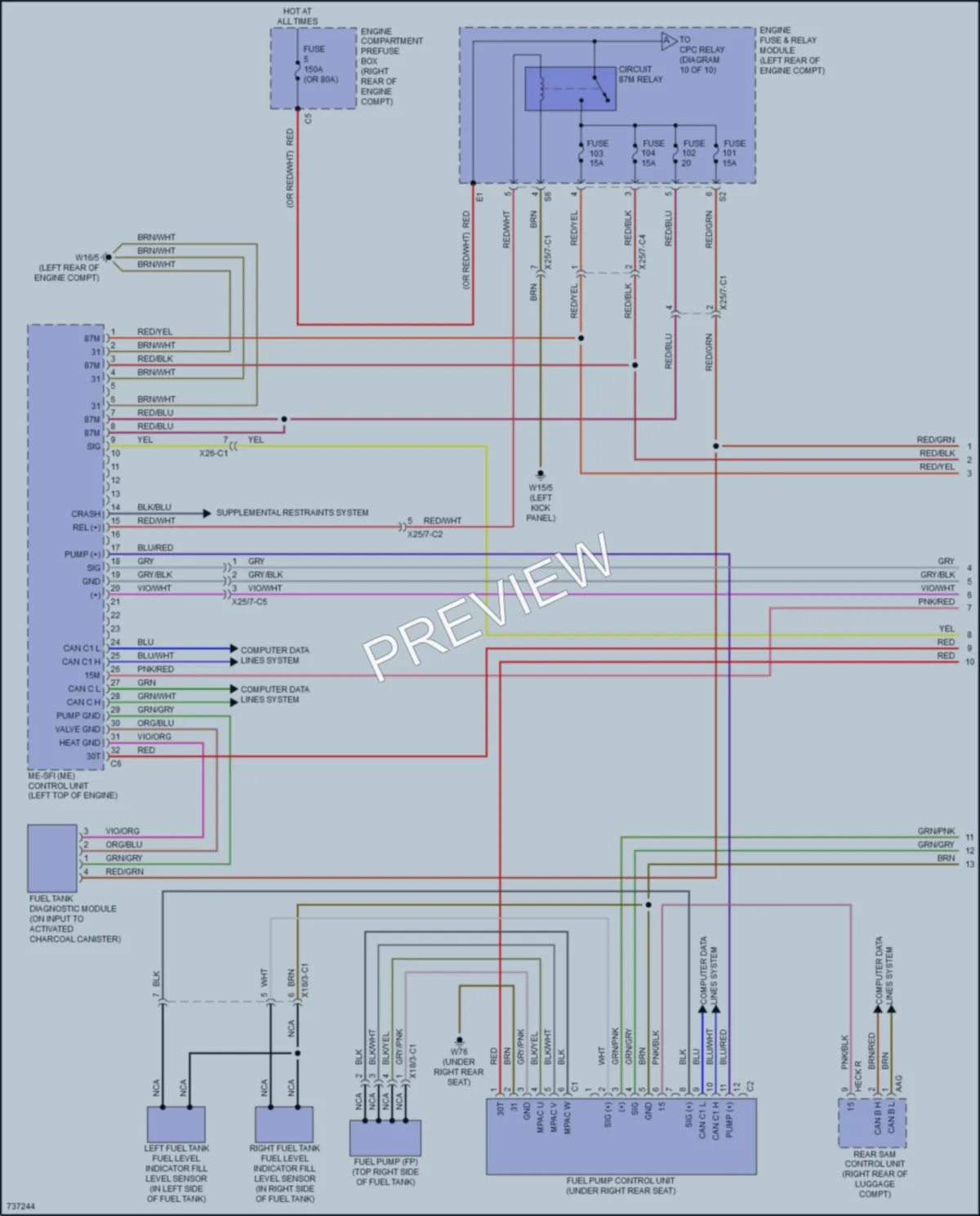 2020 MercedesBenz CLS450 Engine Performance wiring diagram preview