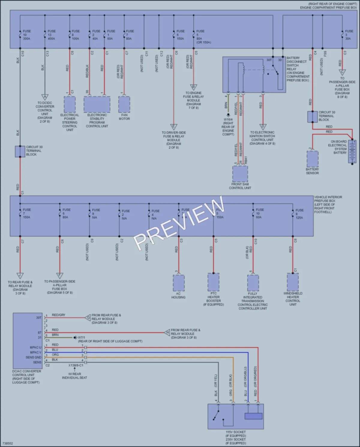 2020 MercedesBenz CLS450 Power Distribution wiring diagram preview