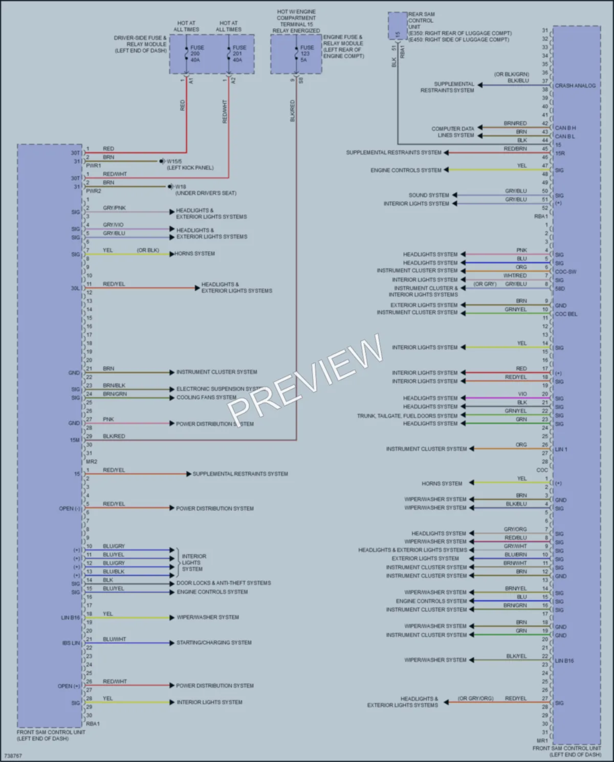 2020 MercedesBenz E350 Body Control Modules wiring diagram preview