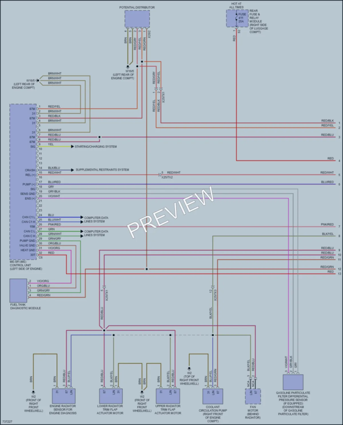 2020 MercedesBenz E350 Engine Performance wiring diagram preview