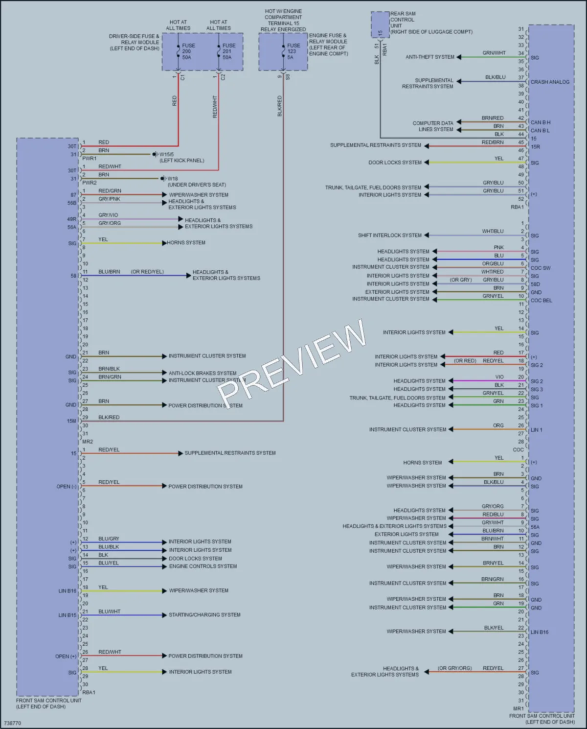 2020 MercedesBenz E450 Body Control Modules wiring diagram preview