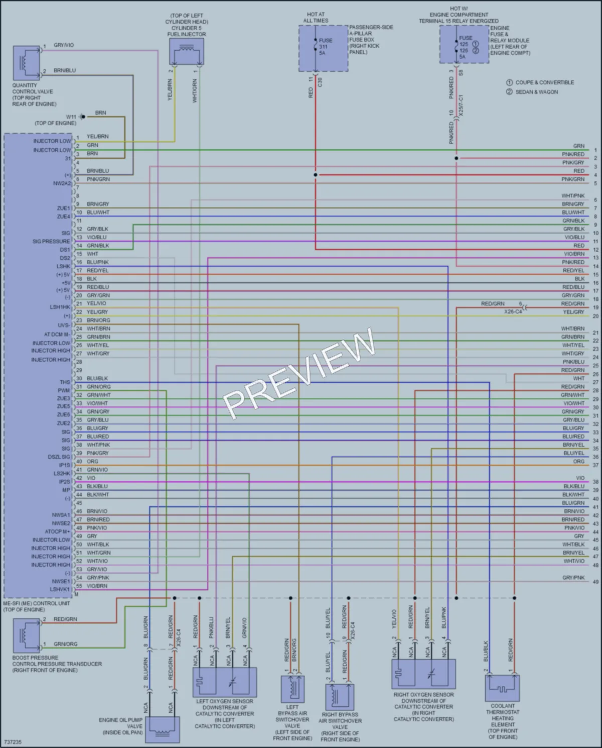 2020 MercedesBenz E450 Engine Performance wiring diagram preview