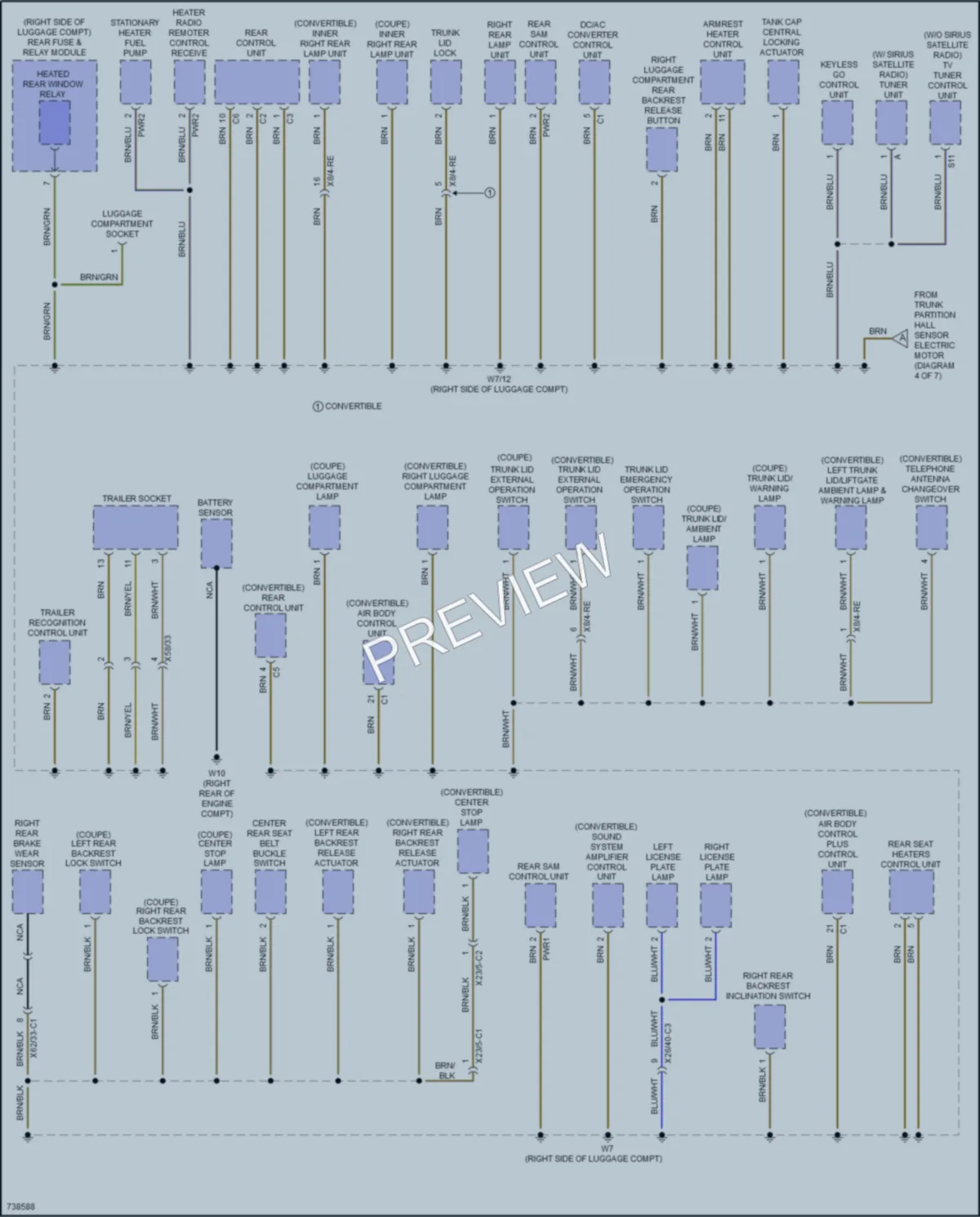 2020 MercedesBenz E450 Ground Distribution wiring diagram preview