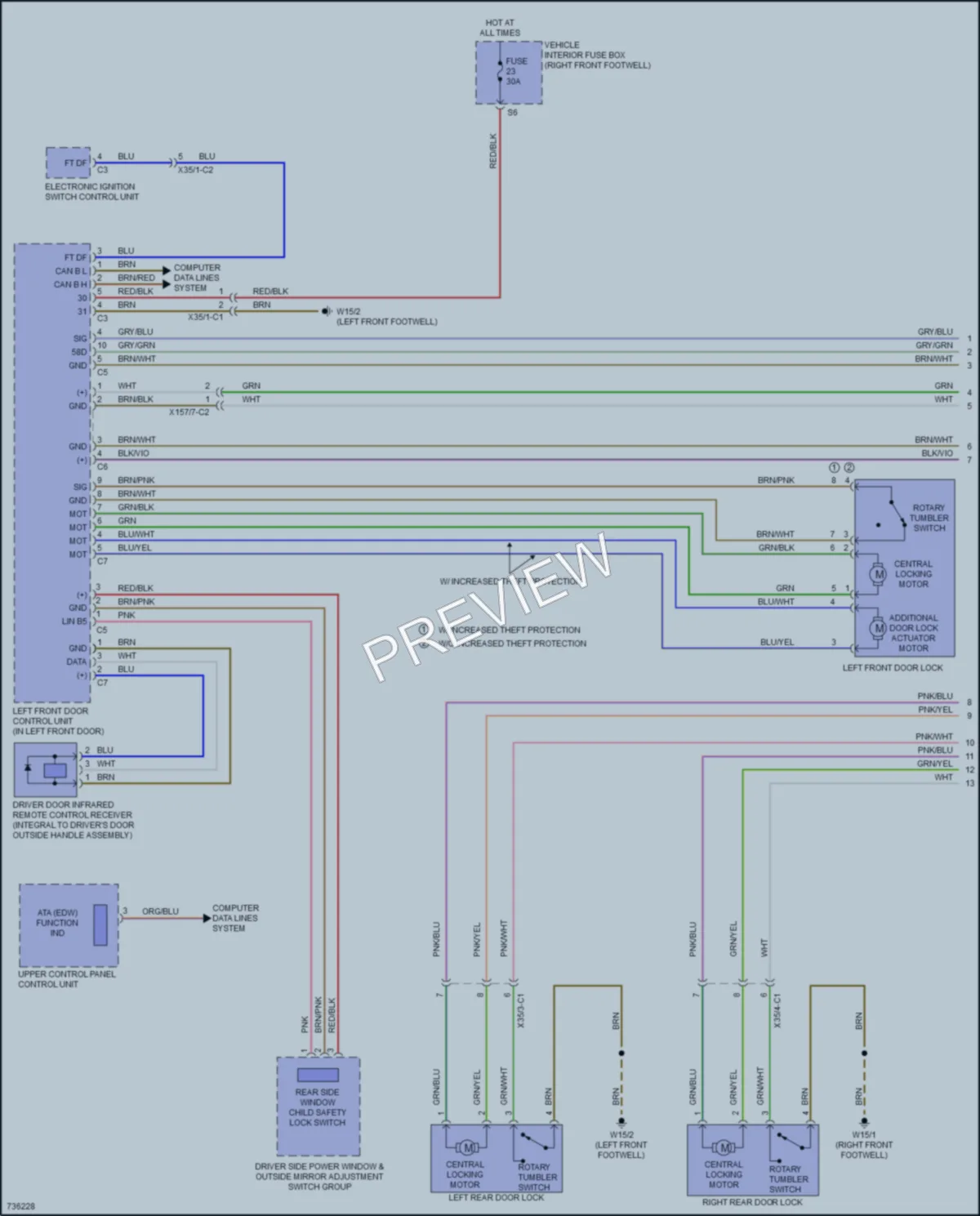 2020 MercedesBenz GLA250 Anti Theft wiring diagram preview