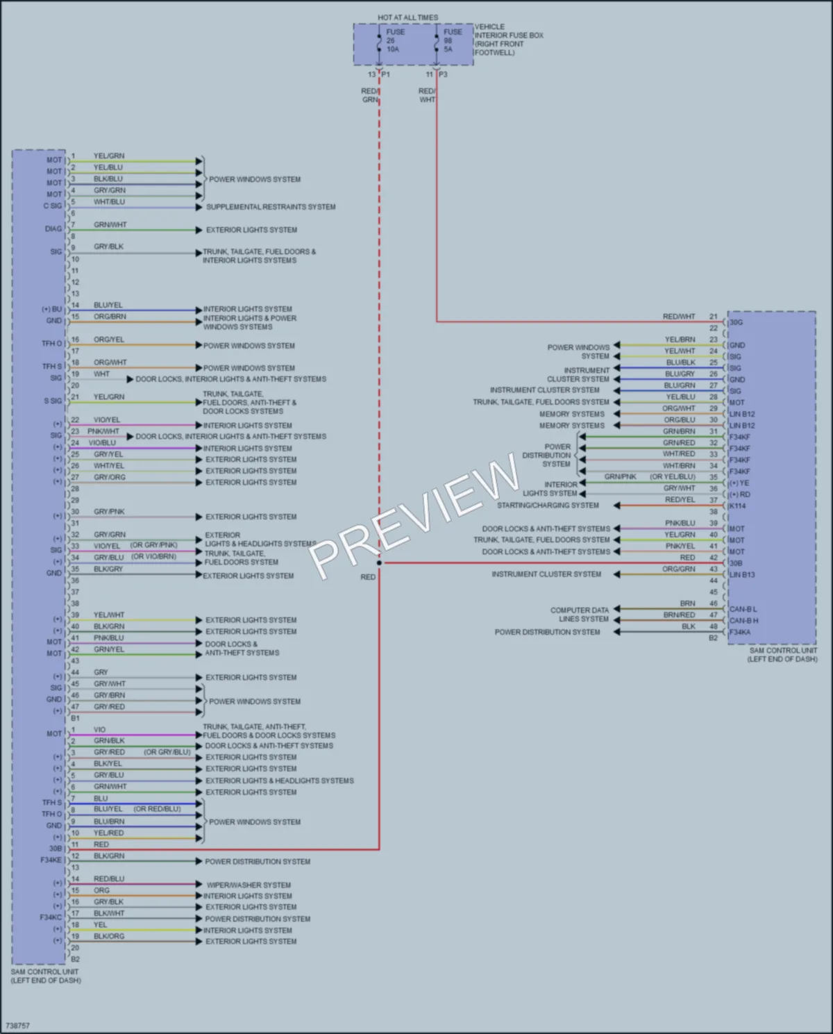 2020 MercedesBenz GLA250 Body Control Modules wiring diagram preview
