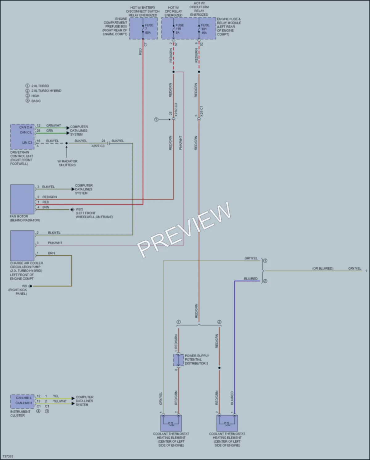 2020 MercedesBenz GLC300 Cooling Fan wiring diagram preview